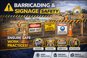 Barricading and Signage Safety Poster