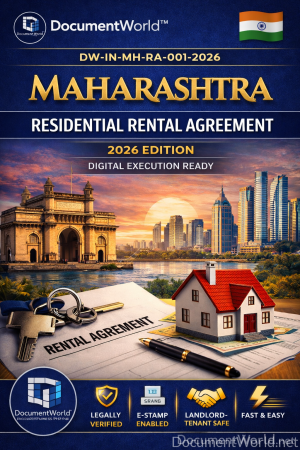 Maharashtra Leave and License Agreement – 11 Month Rental Contract Template | महाराष्ट्र Leave & License Agreement Format (2026 Legal Edition)