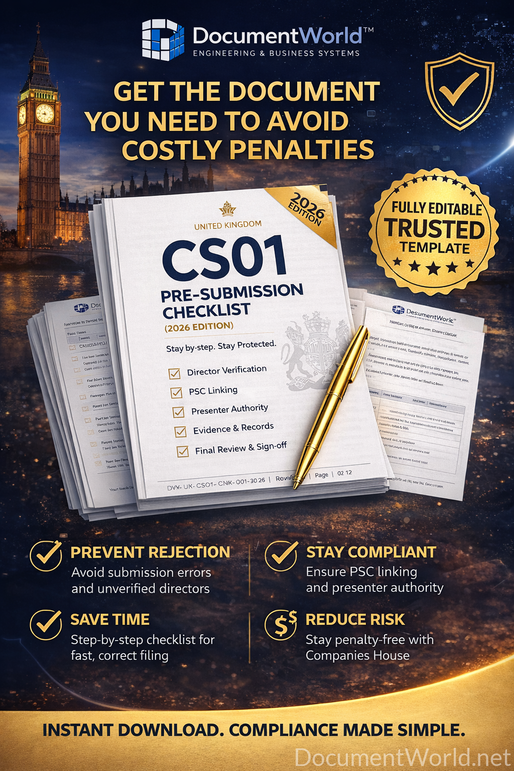 CS01 Pre-Submission Compliance Checklist – Prevent Errors, Save Time, Stay Penalty-Free