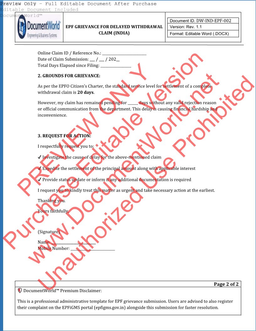 ⚡ Instant Download | Employer Attestation Required | EPFO Ready Format | ₹19 Launch Offer