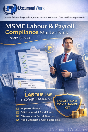 MSME Labour Payroll Compliance Guide India Inspection Readiness Checklist Documentation System