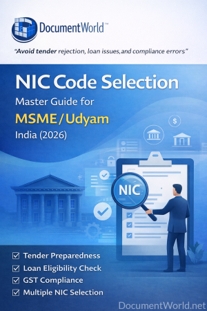 NIC Code Selection Guide MSME Udyam India 2026 Business Classification GST Alignment Toolkit