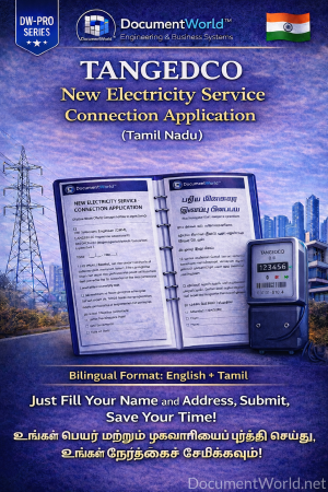 TANGEDCO New Electricity Service Connection Application-Launch Offer: Only ₹99 (Tamil Nadu)  டான்ஜெட்கோ புதிய மின் இணைப்பு விண்ணப்பம் (தமிழ்நாடு)